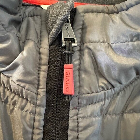 Orvis Men’s Gray Mixed Media Quilted Full Zip Jacket Size L - Picture 6 of 11
